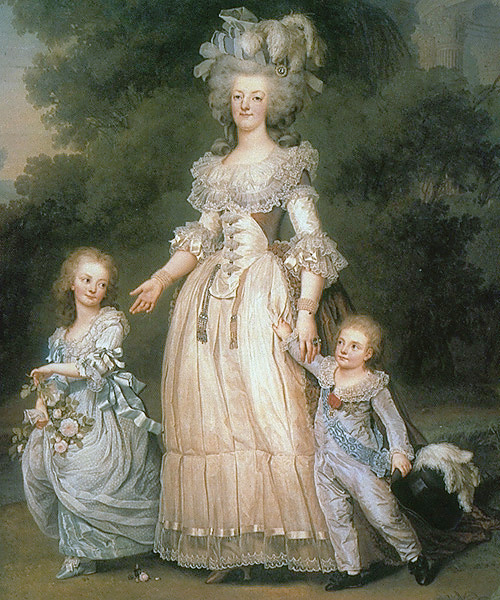 Marie Antoinette with her children